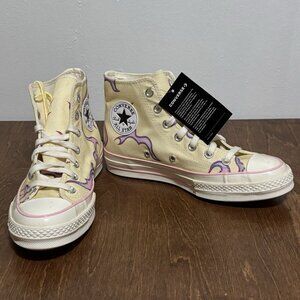 Converse Golf Le Fleur x Chuck 70 High Flame Pastel Yellow Women’s 7.5 Men 5.5